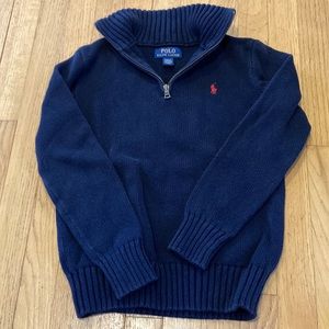 Boy’s POLO 1/4 zip sweater, size medium (10-12).